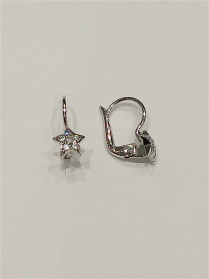 Ohrringe Duezeta Dame in Weißgold Zircone OROBZIRCSTELLAM12 - OROBZIRCSTELLAM12